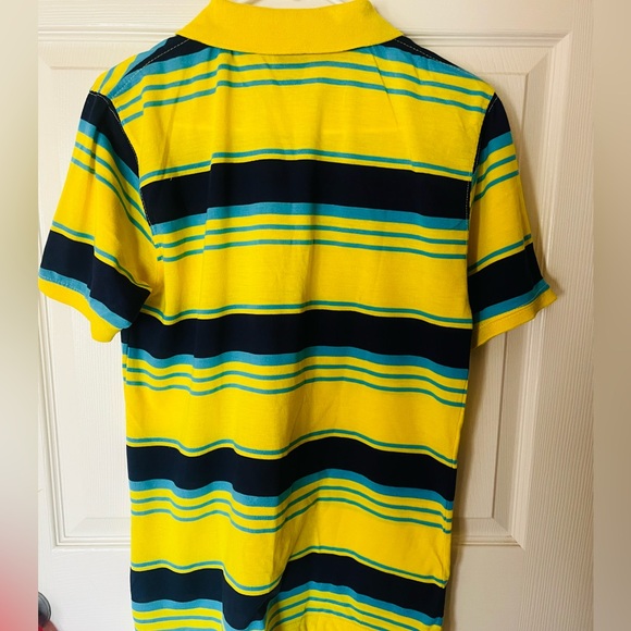 MEN’S YELLOW AND BLUE SHIRT - Picture 3 of 5